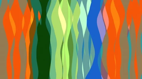 Flat animation with stripe wave Stock Footage 91192686