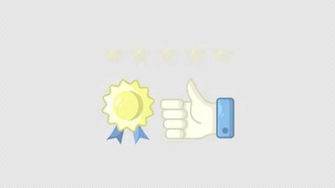Flat appreciation icon animation motion graphic video, Stock Footage 296647319