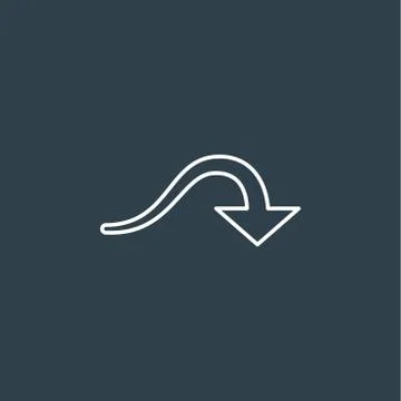 Flat arrow icon Stock Illustration