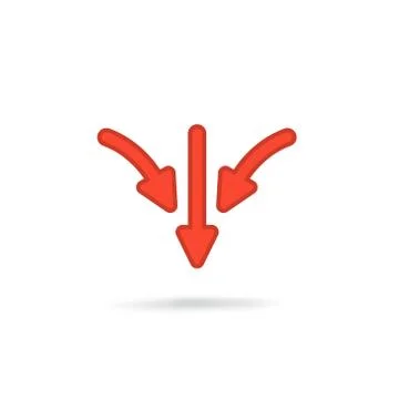 Flat arrow icon Stock Illustration