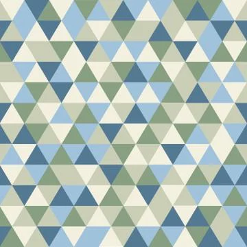 Flat art vector illustration of seamless pattern triangles Illustrazione stock