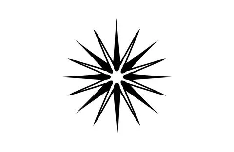 Flat Asterisk icon symbol vector Illustration. Stock Illustration