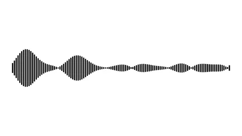 Flat audio waveform equalizer Stock Footage 347584720