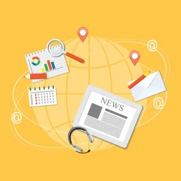 Flat-b2 Stock Illustration