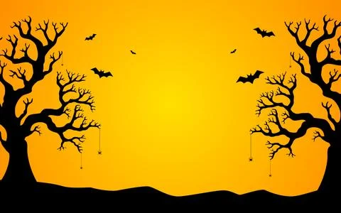 Flat background for halloween season. vector illustration. Stock Illustration