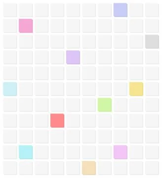 Flat background with squares Stock Illustration