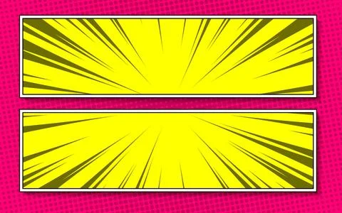 Flat background versus comic style. Vector illustration. Illustrazione stock