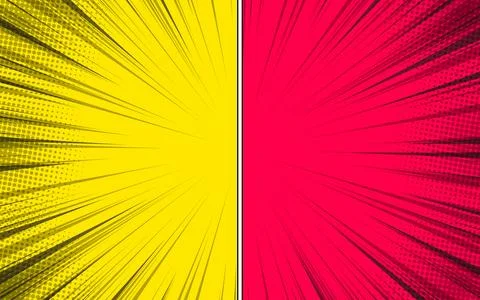 Flat background versus comic style. Vector illustration. 库存插图