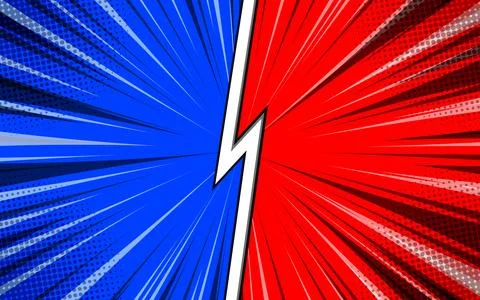 Flat background versus comic style. Vector illustration. 库存插图