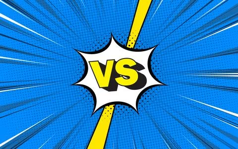 Flat background versus comic style. Vector illustration. Stock Illustration