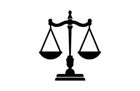 Flat Balance-scale icon symbol vector Illustration. Stock Illustration