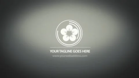 Flat Banner Logo Sting Stock After Effects