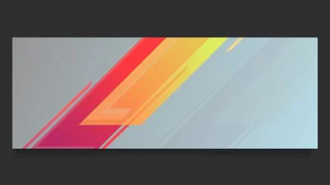 Flat Banner Template Stock Illustration