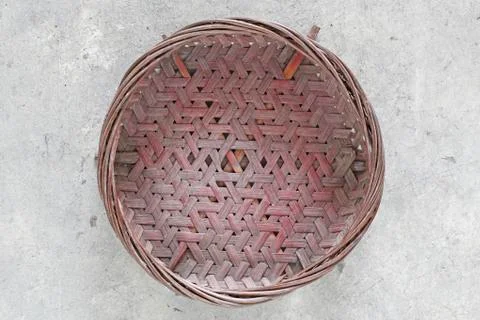 Flat basket Stock Photos