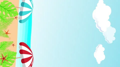 FLAT BEACH VIEW Stock Footage 262447474