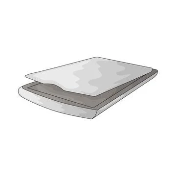 Flat Bed Scanner illustration Stock Illustration