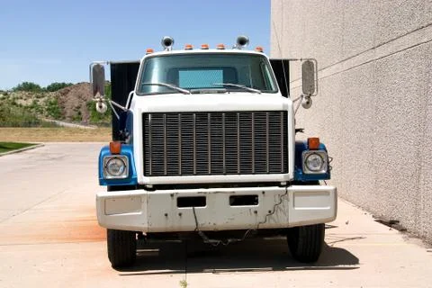 Flat Bed Truck Front Stock Photos