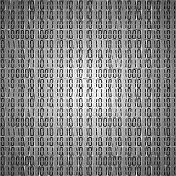 Flat binary code screen table cypher 스톡 일러스트