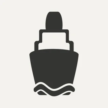 Flat in black and white mobile application buoy Stock Illustration