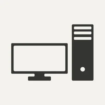 Flat in black and white mobile application pc Stock Illustration
