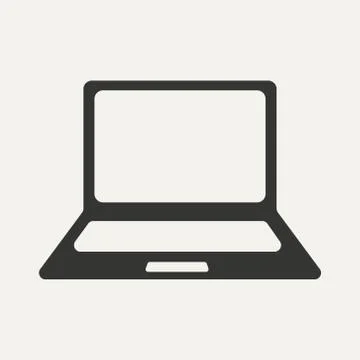 Flat in black and white mobile application laptop computer Illustrazione stock