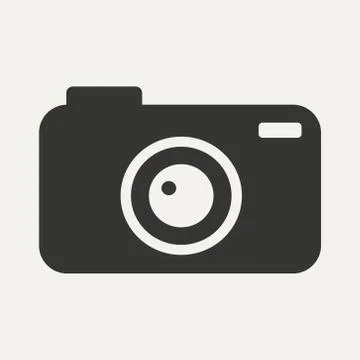 Flat in black and white mobile application camera Illustration
