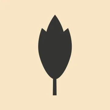Flat in black and white mobile application tree trunk Stock Illustration
