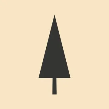 Flat in black and white mobile application spruce Stock Illustration