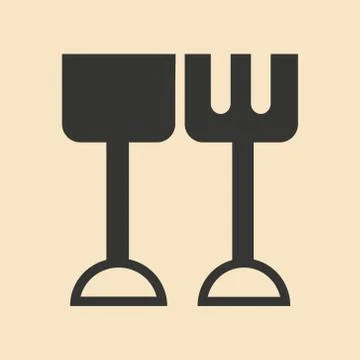 Flat in black and white mobile application toy shovel Stock Illustration