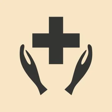 Flat in black and white mobile application logo ambulance Stock Illustration