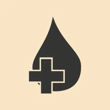Flat in black and white mobile application drop aid Stock Illustration