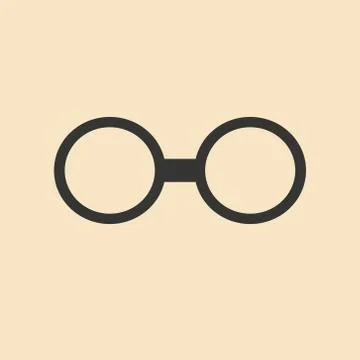 Flat in black and white mobile application glasses Stock Illustration