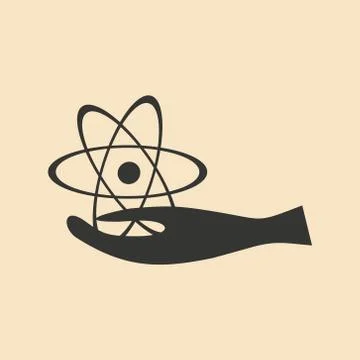 Flat in black and white mobile application logo laboratory Stock Illustration