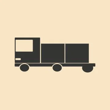 Flat in black and white mobile application delivery Stock Illustration