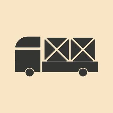 Flat in black and white mobile application road transport Stock Illustration
