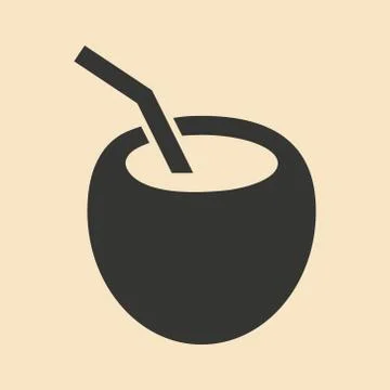 Flat in black and white mobile application cocktail Illustration