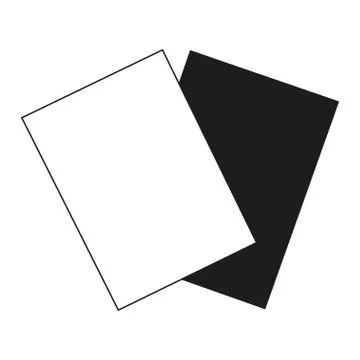 Flat black and white referee cards. Stock Illustration
