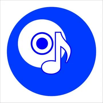 Flat black glyph cd disk icon. Logo element illustration. cd disk design イラスト素材