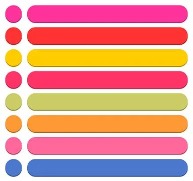 Flat blank icon empty internet color button Stock Illustration