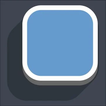 Flat Blank Square Web Internet Button Stock-Illustration