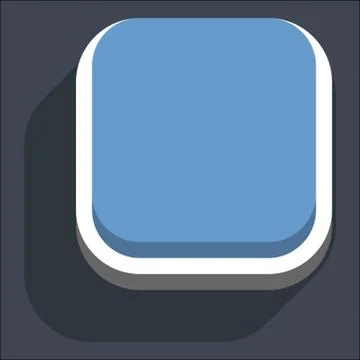 Flat Blank Square Web Internet Button 스톡 일러스트