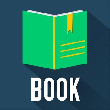 Flat book design. vector illustration concept Stock Illustration