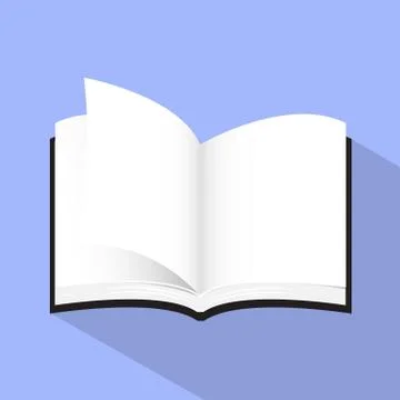 Flat book easy design . Stock Illustration