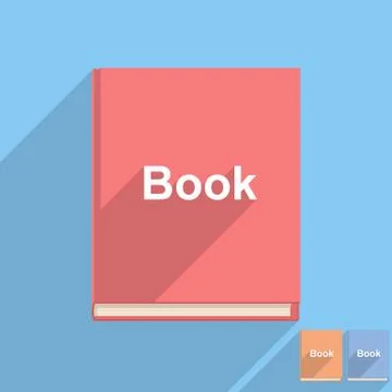 Flat Book Icon Stock Illustration