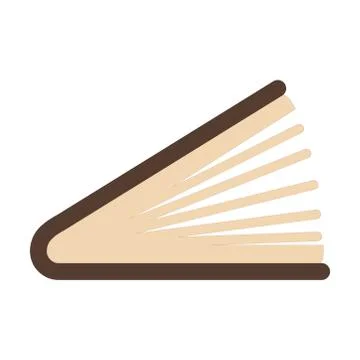 Flat book icon. Library books, open dictionary page and encyclopedia on stand Stock Illustration