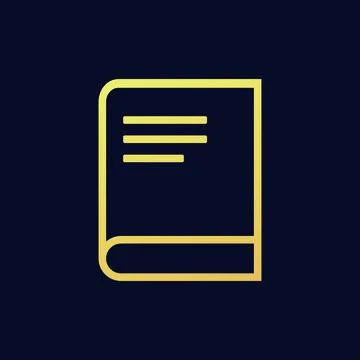 Flat Book icon symbol vector Illustration. Stock Illustration