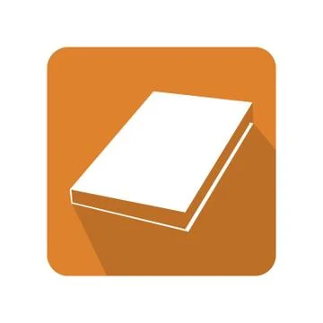 Flat book icon vector illustration with color background Stock Illustration