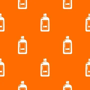 Flat bottle pattern vector orange イラスト素材