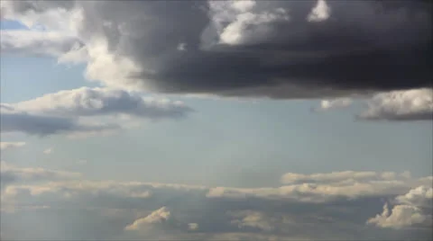 Flat bottom clouds Stock Footage 26241751