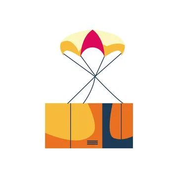 Flat box illustration 库存插图